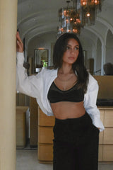 Scoop Bralette Bra Recycled Stella in Black