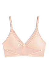 Chic Unlined Triangle Bralette Aura in Peach