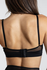 Scoop Bralette Bra Recycled Stella in Black