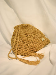 Woven Pouche Gift Bag Jewelery Bag Hand Made Macrame