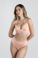 Soft Stretchy Seamless Legs Bottom Aura in Peach