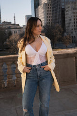 Day to Night Bodysuit Recycled Moonlight in White