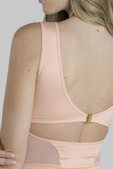 Butter Soft Modern Bodysuit Aura in Peach