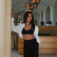 Scoop Bralette Bra Recycled Stella in Black